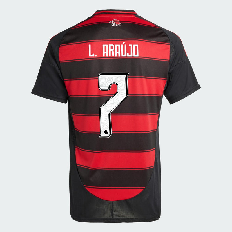 Camisa Adidas Flamengo 2025/26 I L. ARAÚJO N° 7